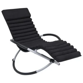 Kissen für Liegestuhl aus schwarzem Wildleder von vidaXL, Kissen für Stühle und Sofas - Ref: Foro24-310499, Preis: 60,50 €, R...