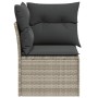 Corner garden sofa with light gray synthetic rattan cushions by , Outdoor sofas - Ref: Foro24-366175, Price: 94,97 €, Discoun...