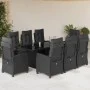 9-piece garden dining set with black synthetic rattan cushions by , Garden sets - Ref: Foro24-3212921, Price: 1,00 €, Discoun...