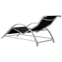 Sun loungers with side table, 2 units, black aluminum by vidaXL, Loungers - Ref: Foro24-310534, Price: 214,18 €, Discount: %