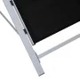 Sun loungers with side table, 2 units, black aluminum by vidaXL, Loungers - Ref: Foro24-310534, Price: 214,18 €, Discount: %