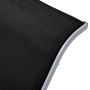 Tumbonas con mesita 2 unidades aluminio negro de vidaXL, Tumbonas - Ref: Foro24-310534, Precio: 194,29 €