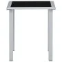 Sun loungers with side table, 2 units, black aluminum by vidaXL, Loungers - Ref: Foro24-310534, Price: 214,18 €, Discount: %