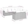 Garden sofa set 7 pieces with light gray PE rattan cushions by , Garden sets - Ref: Foro24-3219202, Price: 508,02 €, Discount: %