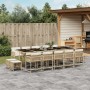 Set comedor de jardín con cojines 15 pzas ratán sintético beige de , Conjuntos de jardín - Ref: Foro24-3211534, Precio: 760,1...