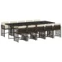 Garden dining set 11 pieces and brown synthetic rattan cushions by , Garden sets - Ref: Foro24-3211653, Price: 839,00 €, Disc...