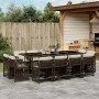 Set muebles de jardín 13 pzas y cojines ratán sintético marrón de , Conjuntos de jardín - Ref: Foro24-3211761, Precio: 912,17...