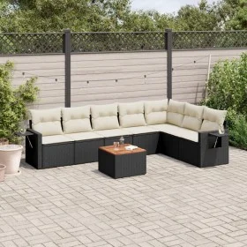 8-piece garden sofa set and black synthetic rattan cushions by , Garden sets - Ref: Foro24-3256924, Price: 469,27 €, Discount: %