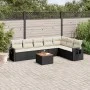 8-piece garden sofa set and black synthetic rattan cushions by , Garden sets - Ref: Foro24-3256924, Price: 469,27 €, Discount: %