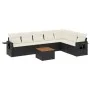 8-piece garden sofa set and black synthetic rattan cushions by , Garden sets - Ref: Foro24-3256924, Price: 469,27 €, Discount: %
