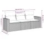 3-piece garden sofa set with gray synthetic rattan cushions by , Garden sets - Ref: Foro24-3218652, Price: 215,39 €, Discount: %