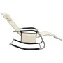 Tumbona de textilene crema y gris by vidaXL, Loungers - Ref: Foro24-310506, Price: 109,18 €, Discount: %