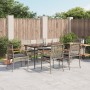 Garden dining set 7 pieces and gray synthetic rattan cushions by , Garden sets - Ref: Foro24-3213614, Price: 467,27 €, Discou...