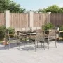 Garden dining set 7 pieces and gray synthetic rattan cushions by , Garden sets - Ref: Foro24-3213614, Price: 509,79 €, Discou...