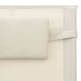 Tumbona de textilene crema y gris de vidaXL, Tumbonas - Ref: Foro24-310506, Precio: 111,20 €, Descuento: %