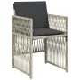 Garden dining set 9 pieces with light gray synthetic rattan cushions by , Garden sets - Ref: Foro24-3211019, Price: 496,86 €,...
