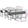7-piece garden dining set with beige synthetic rattan cushions. by , Garden sets - Ref: Foro24-3211450, Price: 429,72 €, Disc...