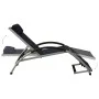 Black textilene sun lounger with cushion by vidaXL, Loungers - Ref: Foro24-310529, Price: 149,14 €, Discount: %