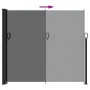 Toldo lateral retráctil negro 180x300 cm de , Sombrillas - Ref: Foro24-4004339, Precio: 99,64 €, Descuento: %