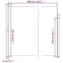 Retractable red side awning 220x300 cm by , Umbrellas - Ref: Foro24-4004372, Price: 104,60 €, Discount: %