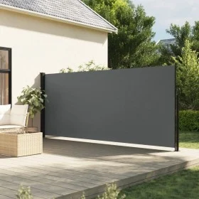 Retractable side awning in anthracite gray, 160x500 cm. by , Umbrellas - Ref: Foro24-4004443, Price: 93,38 €, Discount: %