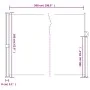 Anthrazitgraues seitliches ausziehbares Markisentuch 160x500 cm von , Sonnenschirme - Ref: Foro24-4004443, Preis: 93,88 €, Ra...
