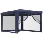 Partyzelt mit 4 blauen HDPE-Netzwänden 3x4 m von , Zelte und Pavillons - Ref: Foro24-319232, Preis: 93,63 €, Rabatt: %