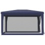 Party tent with 4 blue HDPE mesh walls 3x4 m by , Tents and gazebos - Ref: Foro24-319232, Price: 92,69 €, Discount: %