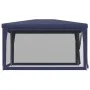 Partyzelt mit 4 blauen HDPE-Netzwänden 3x4 m von , Zelte und Pavillons - Ref: Foro24-319232, Preis: 93,63 €, Rabatt: %