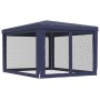 Party tent with 4 blue HDPE mesh walls 3x4 m by , Tents and gazebos - Ref: Foro24-319232, Price: 92,69 €, Discount: %