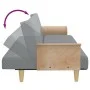 Sofa bed for 2 people with light gray velvet pillows and stool by , Sofas - Ref: Foro24-3216215, Price: 351,90 €, Discount: %