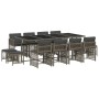 Garden dining set with 13-piece synthetic rattan cushions in gray. by , Garden sets - Ref: Foro24-3211700, Price: 682,11 €, D...
