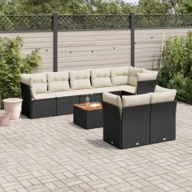 8-piece garden sofa set and black synthetic rattan cushions by , Garden sets - Ref: Foro24-3256063, Price: 553,68 €, Discount: %