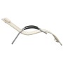 Cream and gray textilene lounger by vidaXL, Loungers - Ref: Foro24-310514, Price: 77,97 €, Discount: %