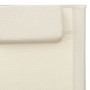 Cream and gray textilene lounger by vidaXL, Loungers - Ref: Foro24-310514, Price: 77,97 €, Discount: %
