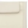 Cremefarbene und graue Textilene-Liege von vidaXL, Liegen - Ref: Foro24-310514, Preis: 76,65 €, Rabatt: %