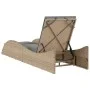 Synthetic rattan sun lounger with beige cushion 60x205x73 cm by , Loungers - Ref: Foro24-368281, Price: 165,95 €, Discount: %