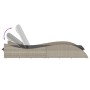 Sun lounger with light gray synthetic rattan cushion 60x205x73 cm by , Loungers - Ref: Foro24-368283, Price: 156,50 €, Discou...