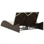 Synthetic rattan sun lounger with brown cushions 114x205x73 cm by , Loungers - Ref: Foro24-368288, Price: 243,66 €, Discount: %