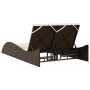 Tumbona con cojines ratán sintético marrón 114x205x73 cm de , Tumbonas - Ref: Foro24-368288, Precio: 248,00 €, Descuento: %