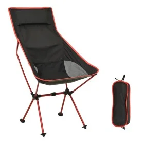 Black PVC and aluminum folding camping chair by vidaXL, camping furniture - Ref: Foro24-310542, Price: 58,04 €, Discount: %