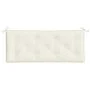 Cushion for garden bench in cream melange fabric 120x50x7 cm by , Cushions for chairs and sofas - Ref: Foro24-4002544, Price:...