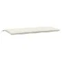 Cushions for garden bench 2 units cream melange fabric 120x50x7 cm by , Cushions for chairs and sofas - Ref: Foro24-4002599, ...