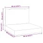 Cushions for pallet sofa 2 units in gray taupe melange fabric by , Cushions for chairs and sofas - Ref: Foro24-4002649, Price...
