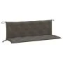 Garden bench cushions 2 units dark gray melange fabric 150x50x7 cm by , Cushions for chairs and sofas - Ref: Foro24-4002609, ...
