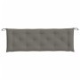 Gartenbankkissen, 2 Stück, dunkelgraues Melange-Gewebe, 150x50x7 cm. von , Kissen für Stühle und Sofas - Ref: Foro24-4002609,...
