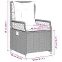 7-piece garden dining set with black synthetic rattan cushions by , Garden sets - Ref: Foro24-3262961, Price: 690,26 €, Disco...