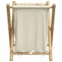 Weiß-cremefarbener Wäschekorb aus Bambus, 45x55x63,5 cm. von , Wäschekörbe - Ref: Foro24-368035, Preis: 31,46 €, Rabatt: %