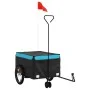 Fahrradanhänger aus schwarzem und blauem Eisen, 45 kg. von , Fahrradanhänger - Ref: Foro24-94107, Preis: 96,93 €, Rabatt: %