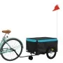 Fahrradanhänger aus schwarzem und blauem Eisen, 45 kg. von , Fahrradanhänger - Ref: Foro24-94107, Preis: 96,93 €, Rabatt: %
